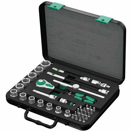 POSDATAS 0.375 in. Drive 8100 SB 4 Zyklop Speed Ratchet Socket Wrench Set PO3963380